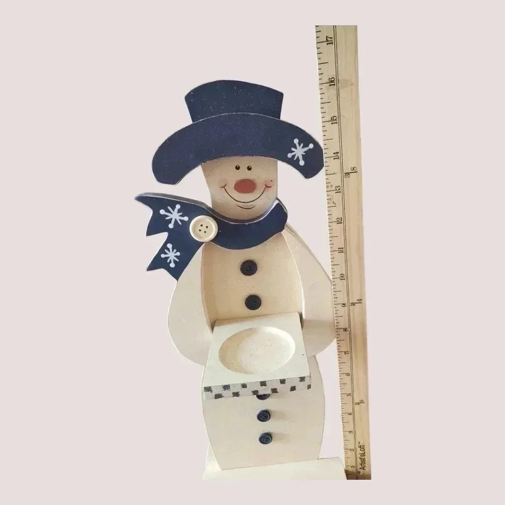 unbranded snowman candle